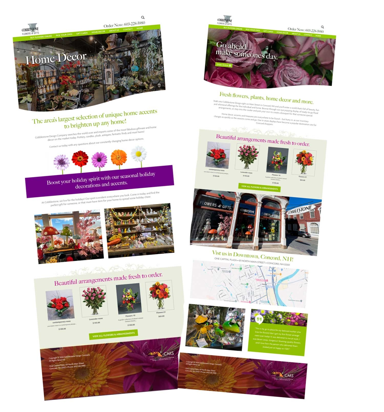 Firehorse Creative launches the new Cobblestone Florist website